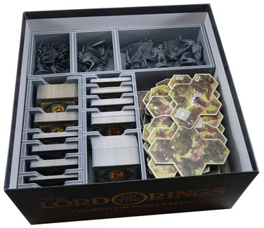 folded space insert organizer journeys in Middle Earth