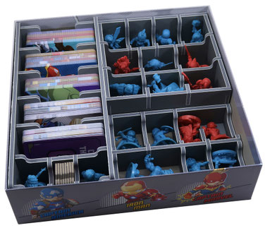 folded space insert organizer marvel united expansions