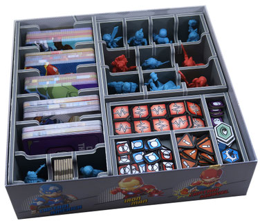 folded space insert organizer marvel united expansions