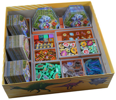 folded space insert organizer dinosaur world