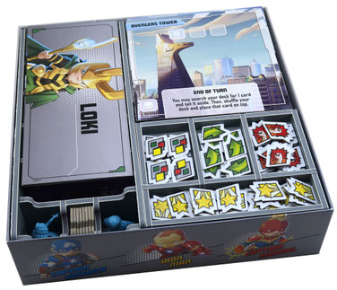 folded space insert organizer marvel united expansions