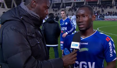 hier abgebildet: Tuilomas Mitspieler Oumar Pouye nach dem Spiel