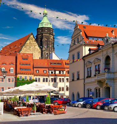 Der Marktplatz in Pirna © W. Thiele 2016