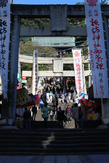 おくんち当日の諏訪神社