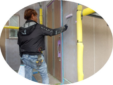 古賀市舞の里、塗装、塗り替え工事例