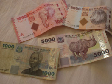 Geld aus Tansania