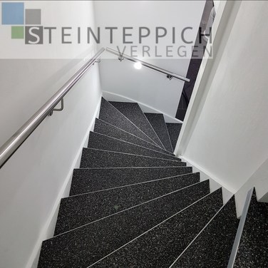 Steinteppich Treppe renovieren, sanieren oder neu belegen