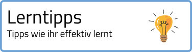 Button für Tipps für Schüler zum effektiven Lernen