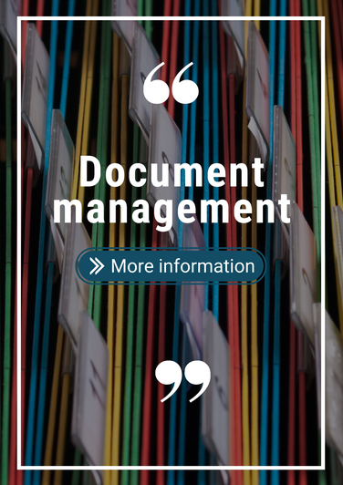  Image of files and folders with the text document management