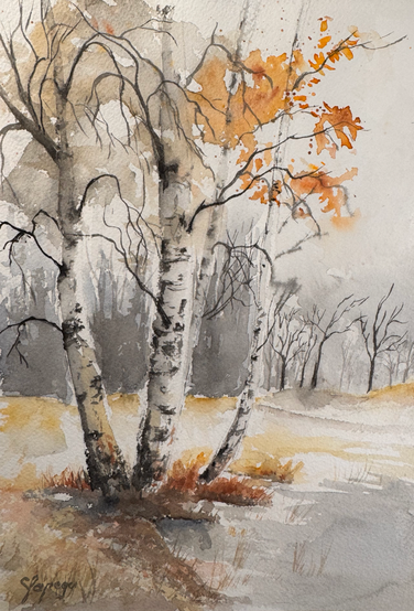 Aquarell, 18 × 26 cm ohne Passpartout