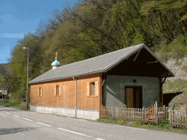 L'église d'Ugine - Церковь в Южине. Source: http://www.savoie-archives.fr/archives73/dossiers_sabaudia/russes-d-ugine/public1.php