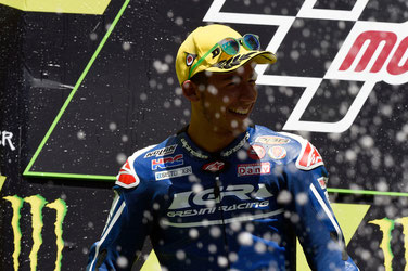 Sein Lachen steckt einfach an: Der zweitplatzierte Enea Bastianini