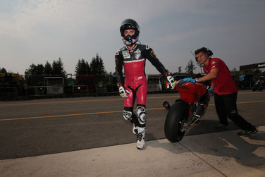 Ein Ergebnis zum davonlaufen? Nein. Jonas Folger als bester Deutscher Pilot der Moto2 in Brünn auf Platz sechs.
