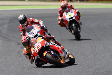 Marc Marquez im Kampf um die Plätze in der MotoGP in Mugello
