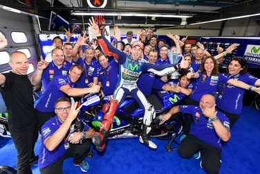 Jorge Lorenzo bejubelt seinen MotoGP Triumph in Mugello