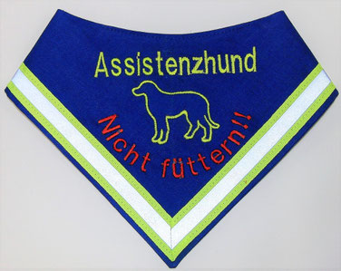 Azubi, Halstuch, Neongelb, Assistenzhund