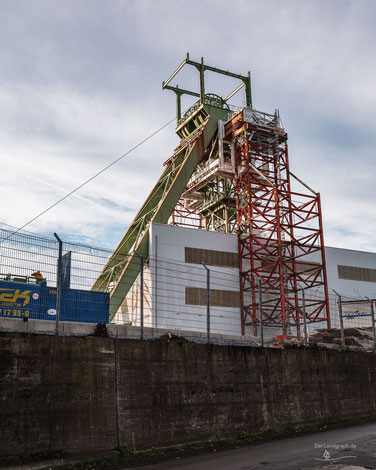 Fördergerüst der Zeche Robert Müser Schacht Arnold in Bochum im Ruhrgebiet (Zechen im Ruhrgebiet)