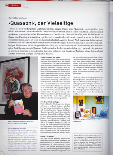 Rezension über QuASSONI im Stadtmagazin Hagen