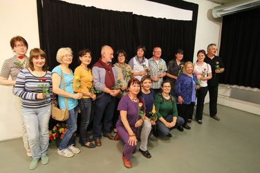 Preisträger (Pforzheim) und Nominierte (Balingen und Heidelberg) beim Lamathea Wettbewerb 2015 in Herrenberg