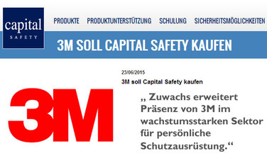Capital Safety als Zuwachs für 3M