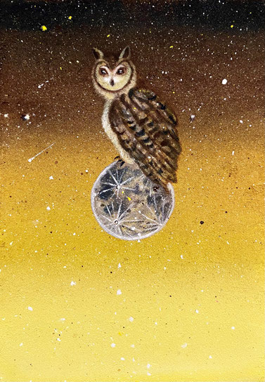 「Dreamer 黄金の夢」雲母壁面画 170×120mm/￥55,000(税込)