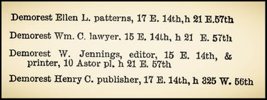 New York Directory 1887