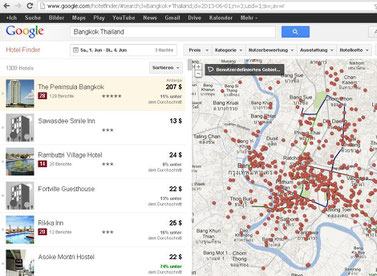 Google Hotel Finder