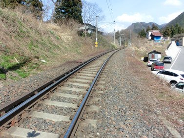 仙山線の線路