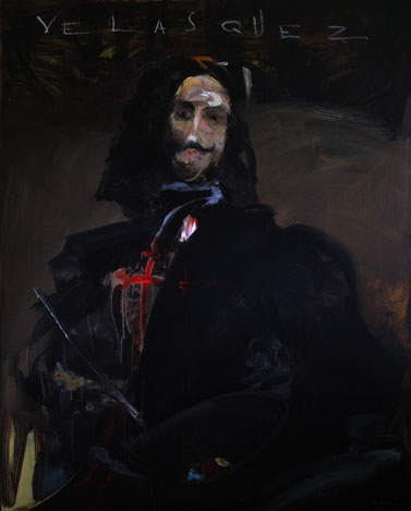 "Portrait de Diego Velsquez" Acrylique sur toile dim: 116cmx 89cm