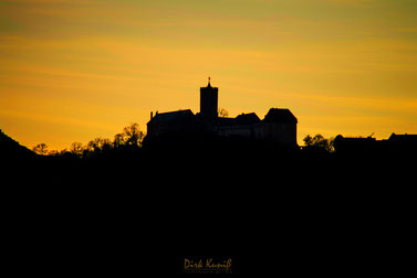 Die Wartburg im Abendlicht