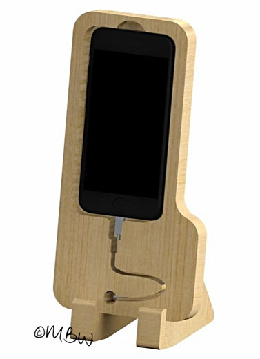 Buchenleimholz - DXF / STEP - Files free download - Iphone 6 Ladestation