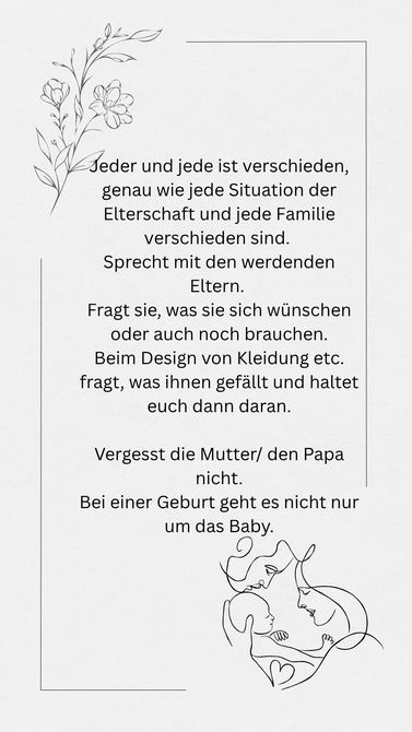 Tipp: fragt die jungen Eltern, was sie sich zur Geburt wünschen!