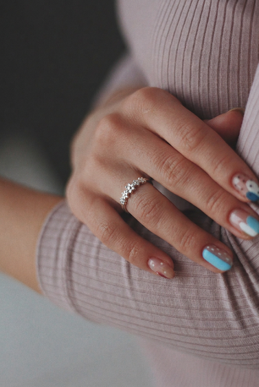 Anillo solitario en plata ley .925