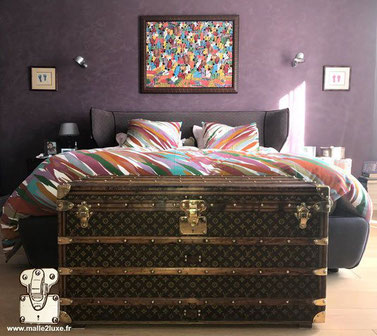 Interior decoration, Louis Vuitton collection trunk - Malle2luxe