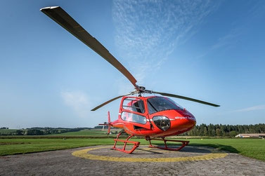 Elite Flights, AS 350 B2 Ecureuil, HB-ZPF, Tarmac Luzern-Beromünster, Helikopter-Flotte