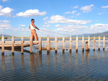 Auf dem Inlesee in Burma