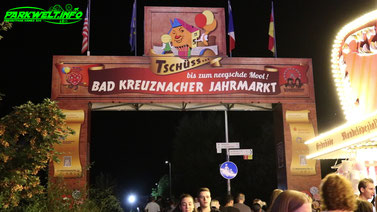 Bad Kreuznacher Jahrmarkt Kreuznach Kirmes Volksfest Attraktionen Fahrgeschäfte Achterbahn Familie