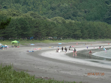 蒲江波当津海水浴場。