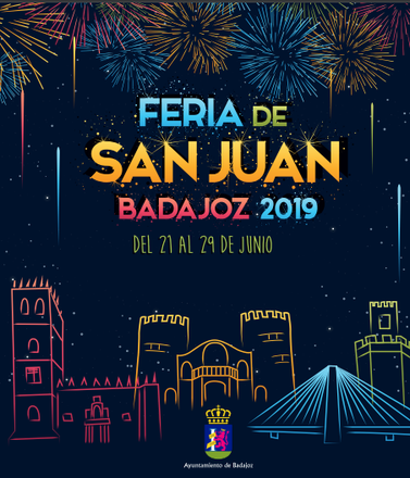 Cartel y programa de la Feria de San Juan 2015 en Badajoz