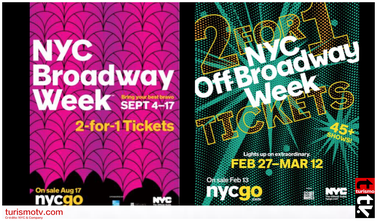 Espectáculos 2 x1 en Nueva York