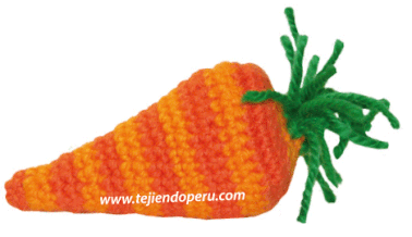 Tutorial: zanahoria de pascuas tejida a crochet (easter carrot)