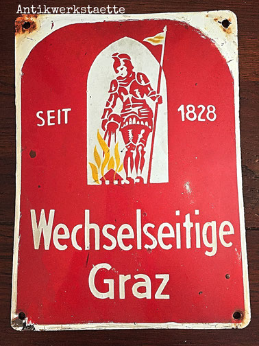 Enamel signboard GRAWE