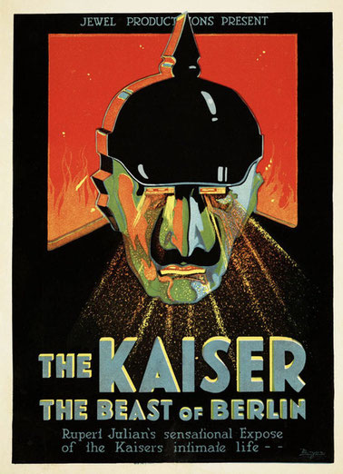 The Kaiser war propaganda poster