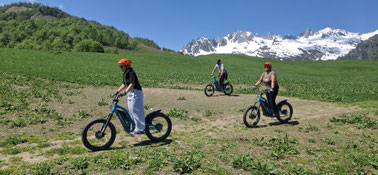 balade en trottinette électrique tout terrain à valmorel