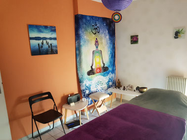 Méditation et salle de relaxation, bien-être