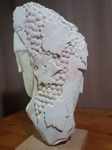 Sculpture, Bacchus en pierre