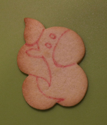 draw shape on unicorn cookie