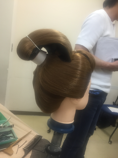 本番の為の練習はお人形さんでは意味がない☆高島田