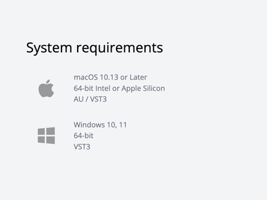 system requirements - please check out at tracktion.com