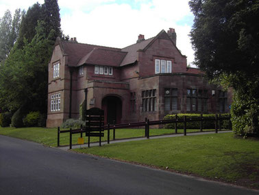 The entrance lodge on Weoley Park Road